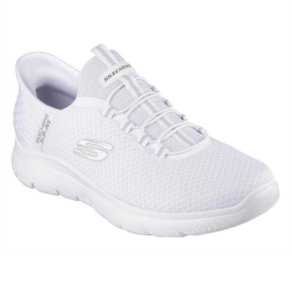 White - Pack Shot - Skechers Mens Summits - High Range Slip-In Trainers