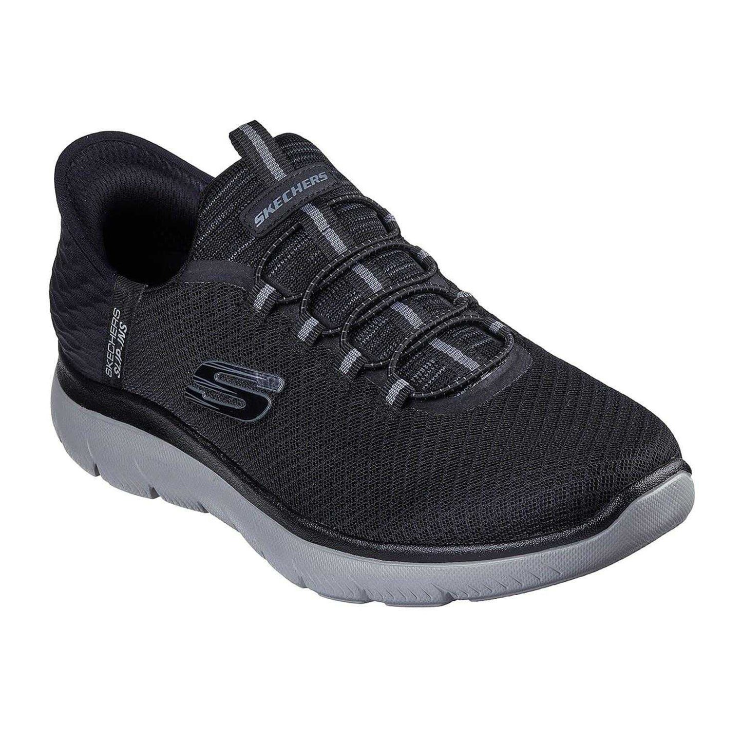 Black - Pack Shot - Skechers Mens Summits - High Range Slip-In Trainers