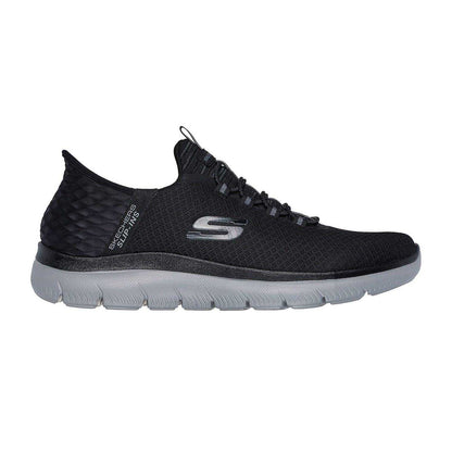 Black - Front - Skechers Mens Summits - High Range Slip-In Trainers