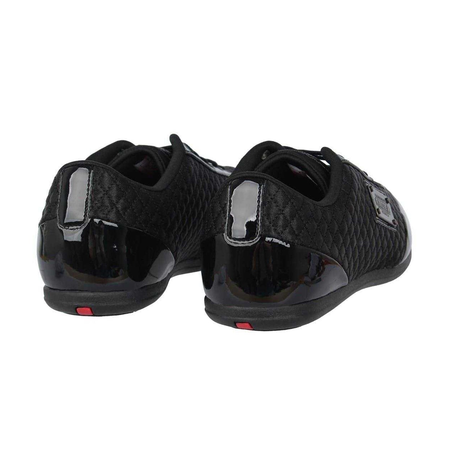 Black - Back - Firetrap Mens Dr Domello Quilted Trainers