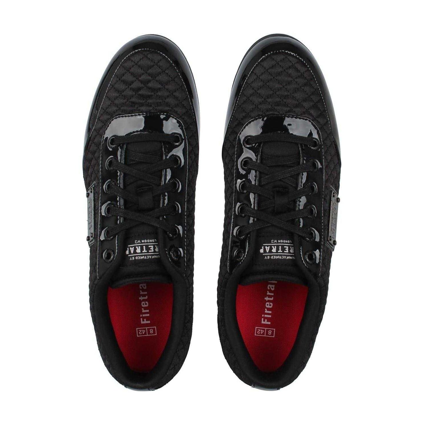 Black - Lifestyle - Firetrap Mens Dr Domello Quilted Trainers