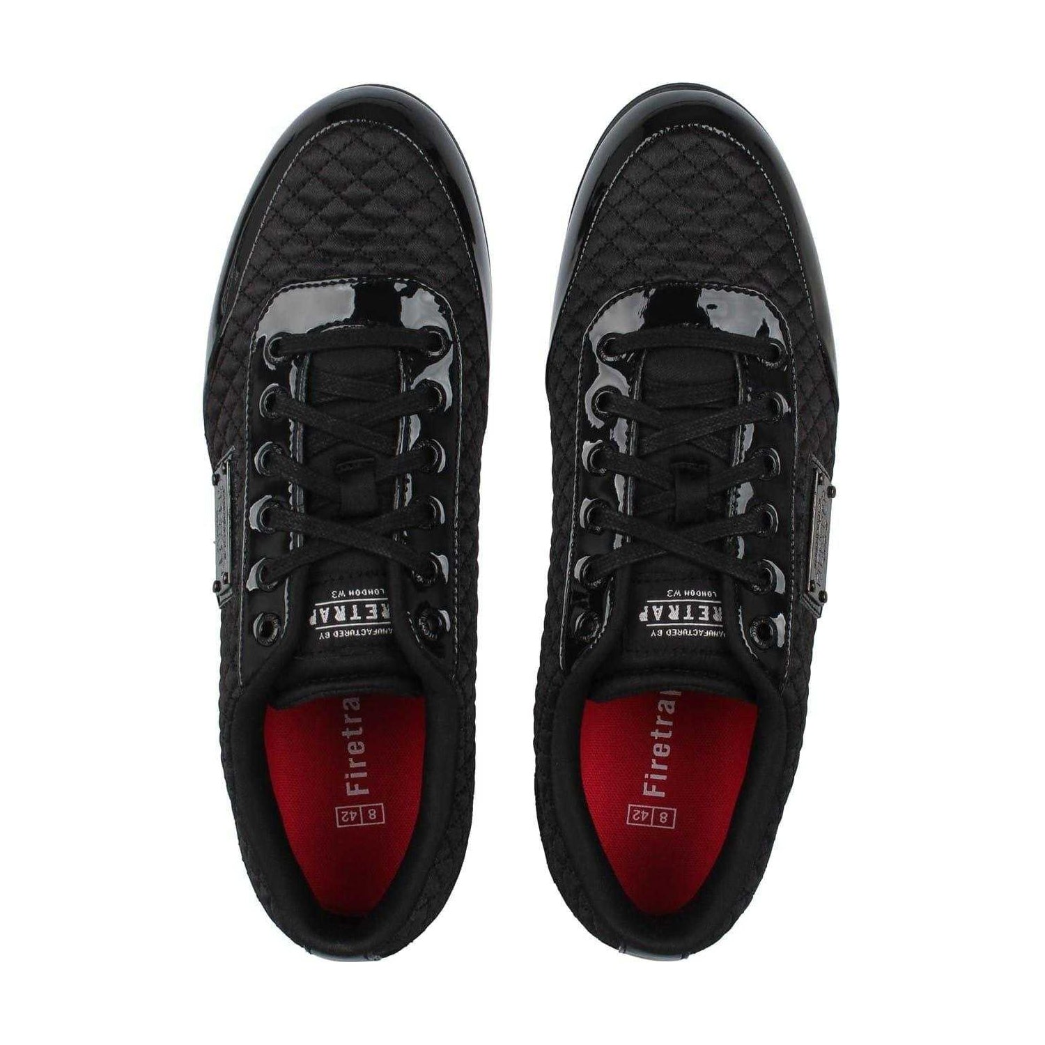 Black - Lifestyle - Firetrap Mens Dr Domello Quilted Trainers