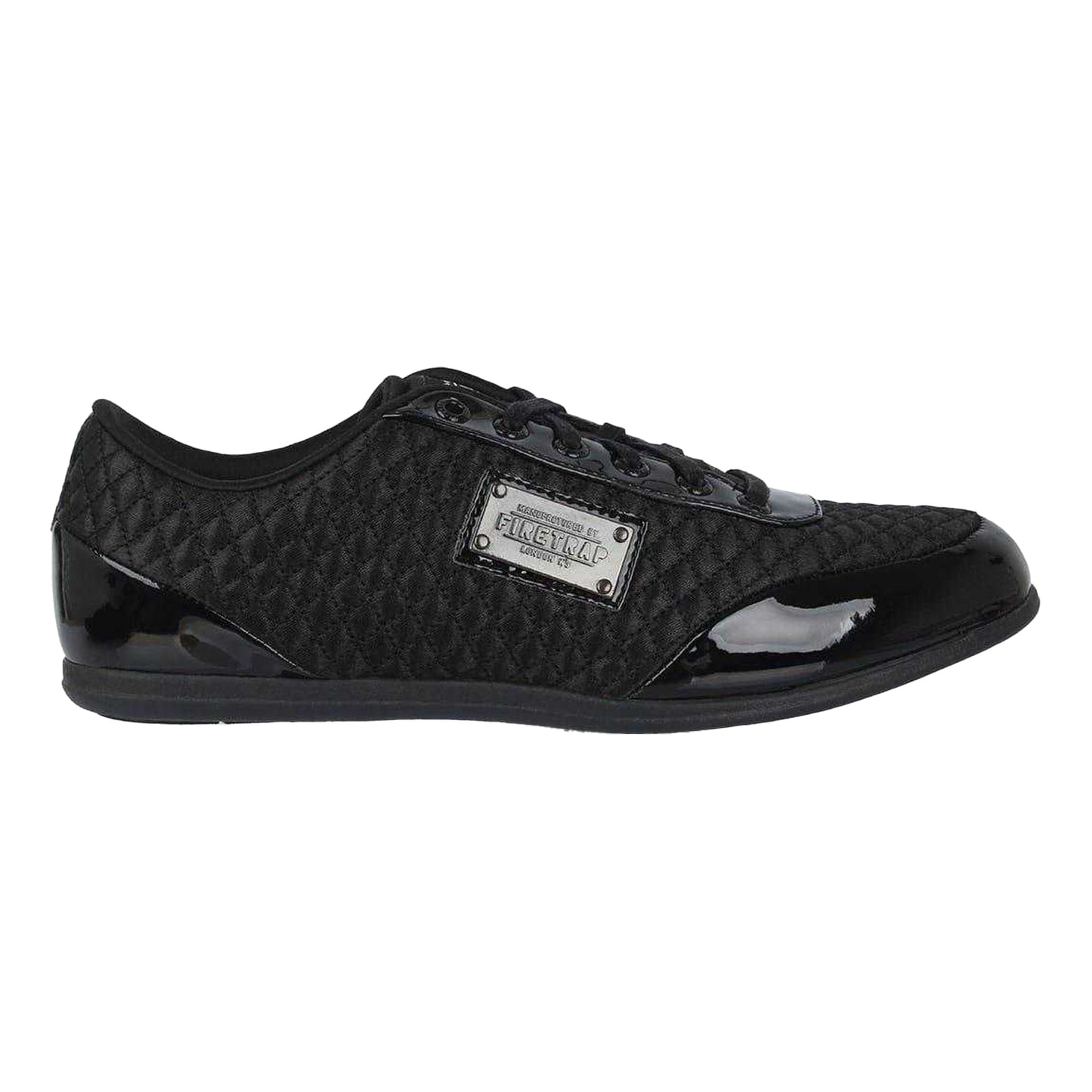 Black - Front - Firetrap Mens Dr Domello Quilted Trainers