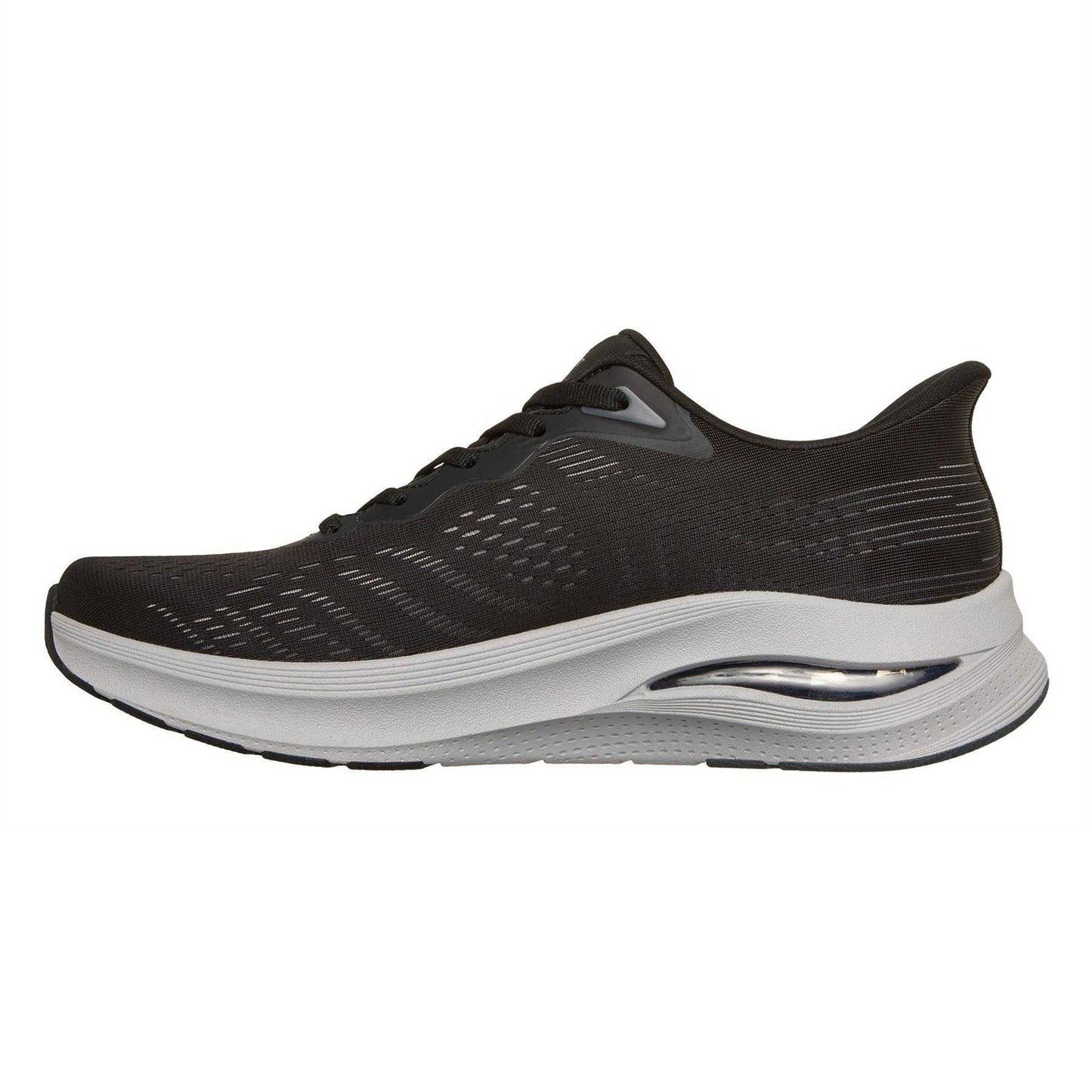 Black-Grey - Back - Skechers Mens Slip-In Trainers
