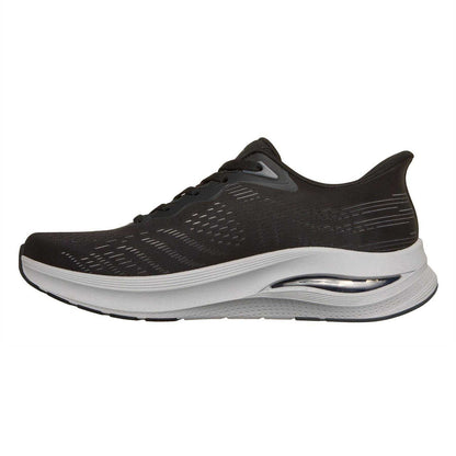 Black-Grey - Back - Skechers Mens Slip-In Trainers