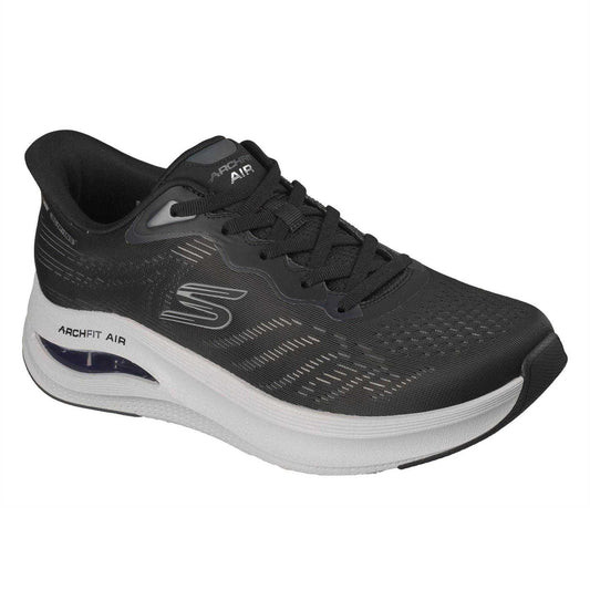 Navy-Lime - Front - Skechers Mens Slip-In Trainers