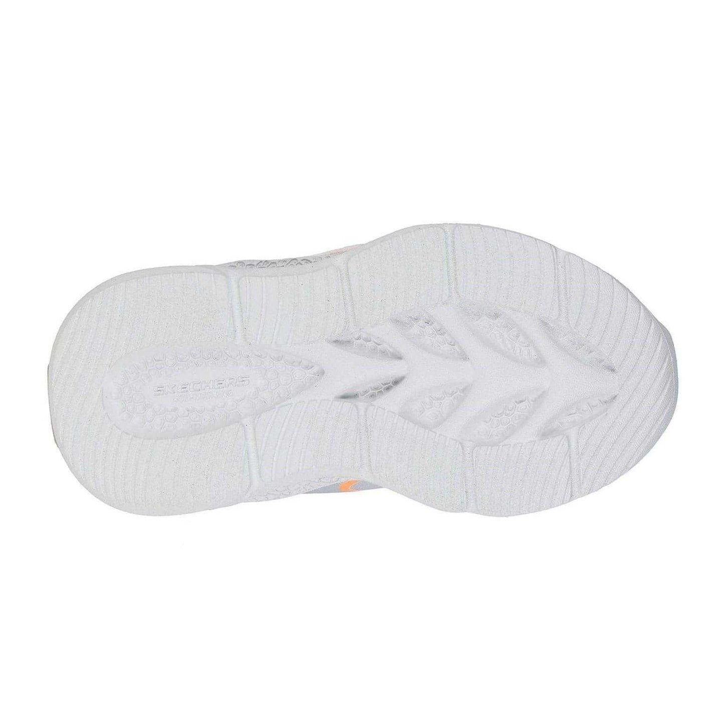 Silver-Orange - Lifestyle - Skechers Toddler Meteor Lights Trainers
