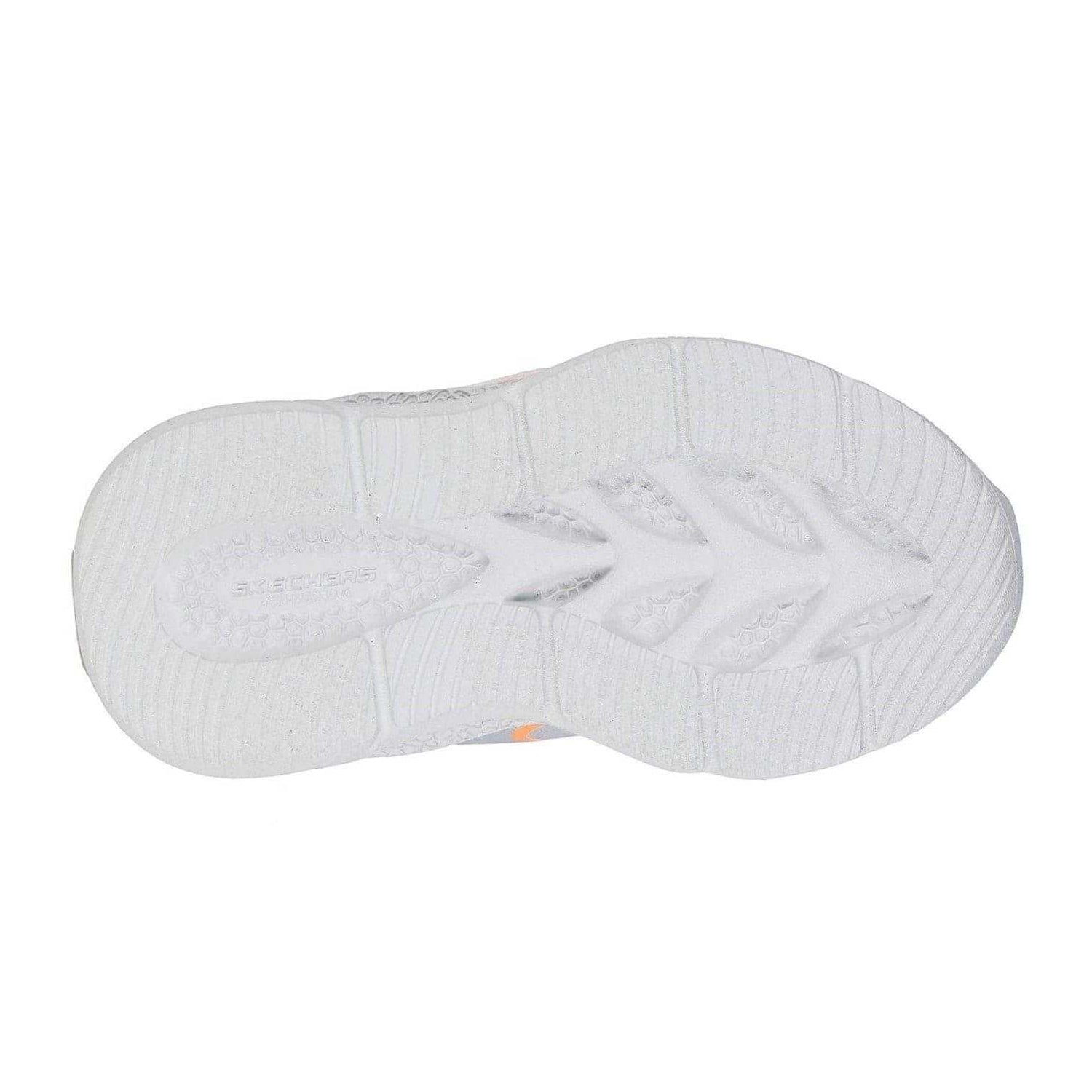 Silver-Orange - Lifestyle - Skechers Toddler Meteor Lights Trainers