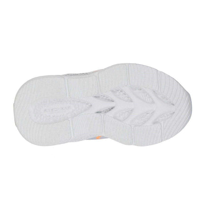 Silver-Orange - Lifestyle - Skechers Toddler Meteor Lights Trainers