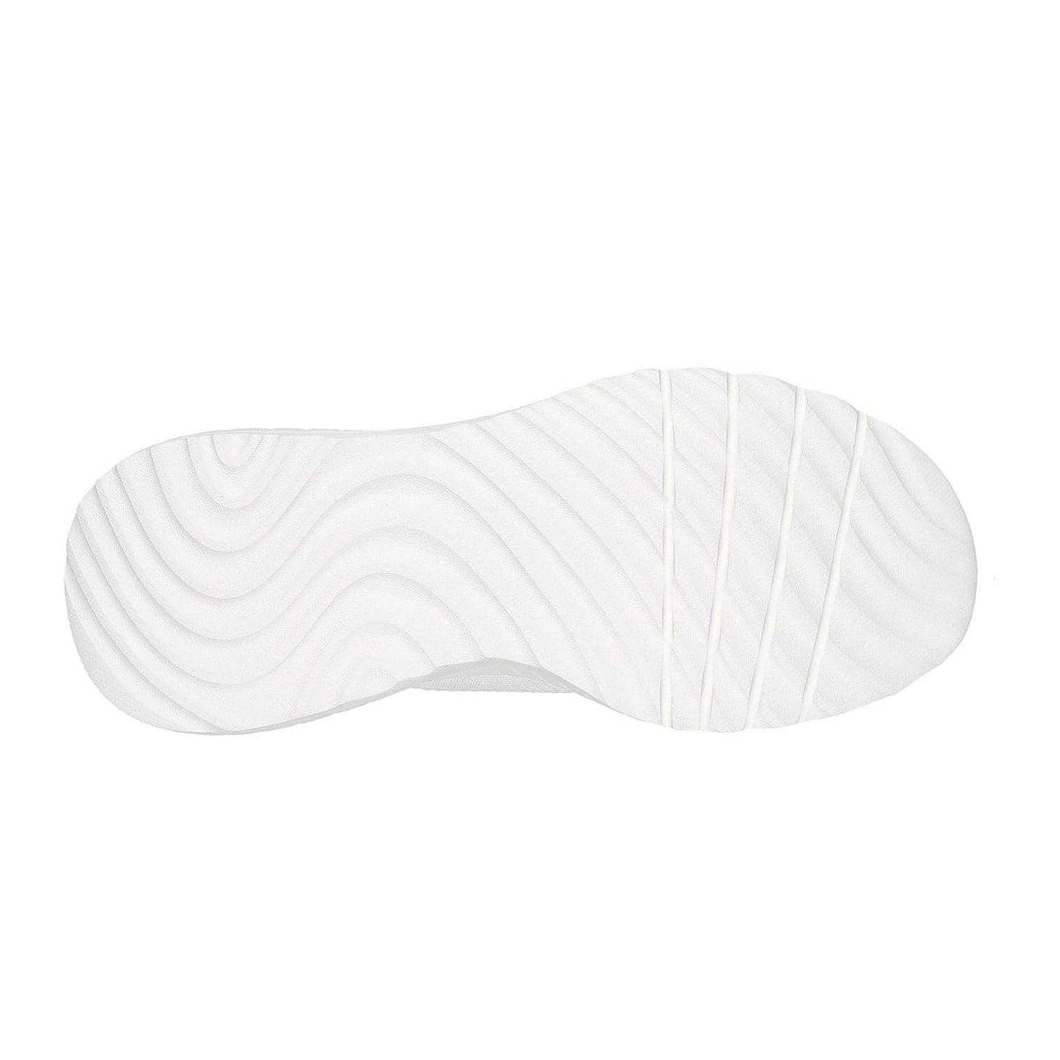 White - Lifestyle - Skechers Womens-Ladies BOBS Sport Squad Chaos Flat Trainers