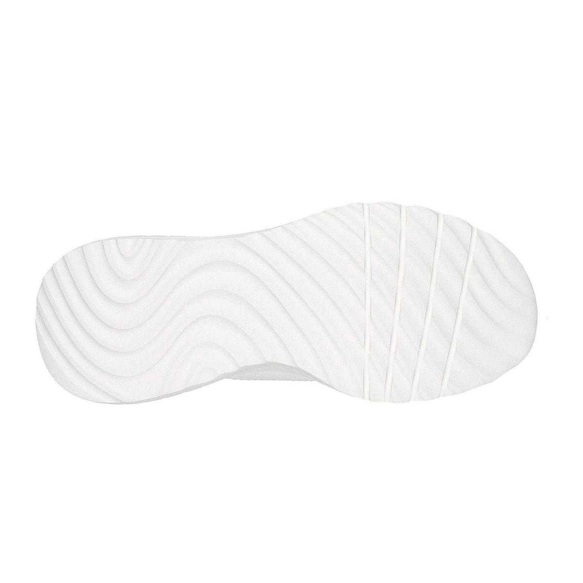 White - Lifestyle - Skechers Womens-Ladies BOBS Sport Squad Chaos Flat Trainers