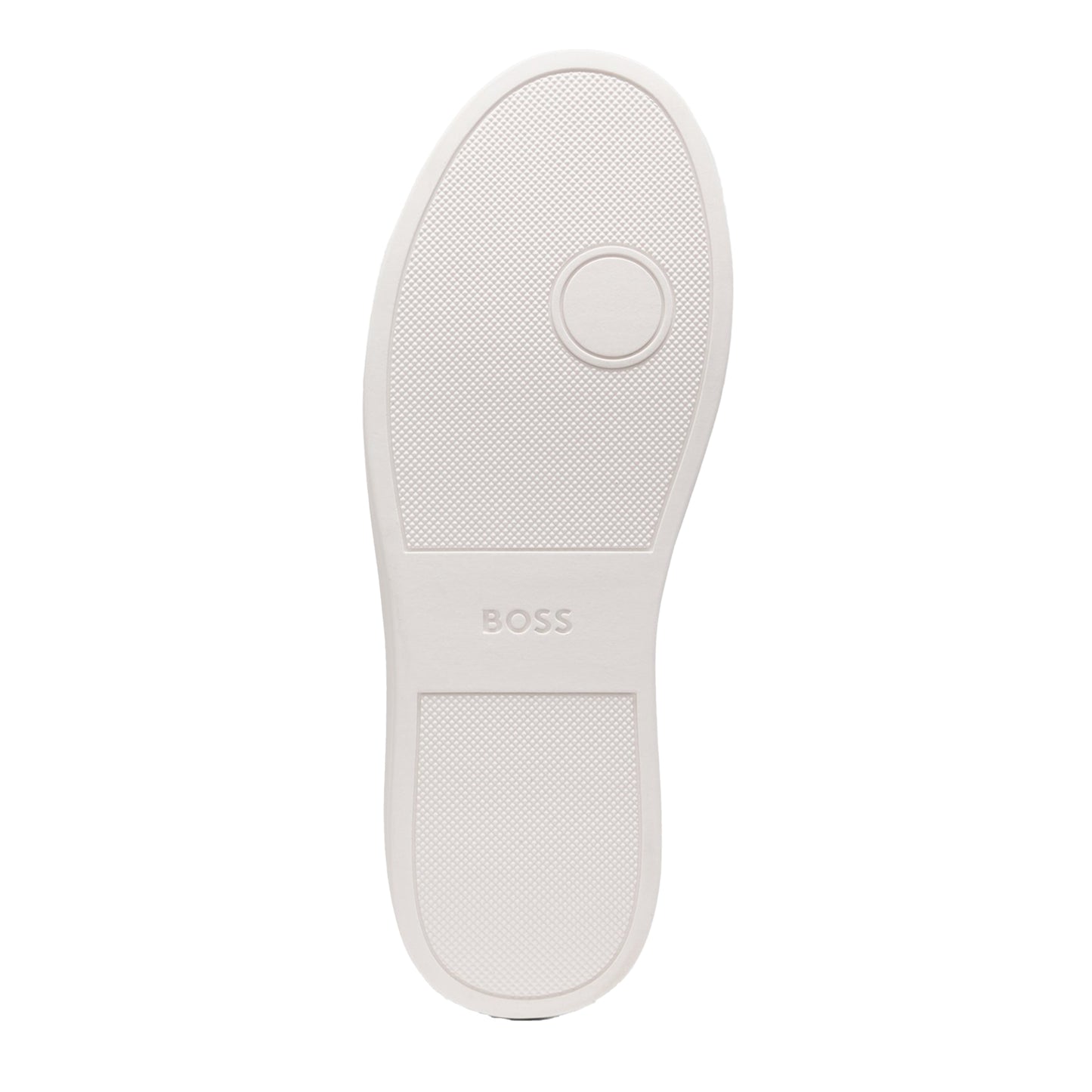 White - Lifestyle - Boss Womens-Ladies Kieran Leather Flatform Trainers