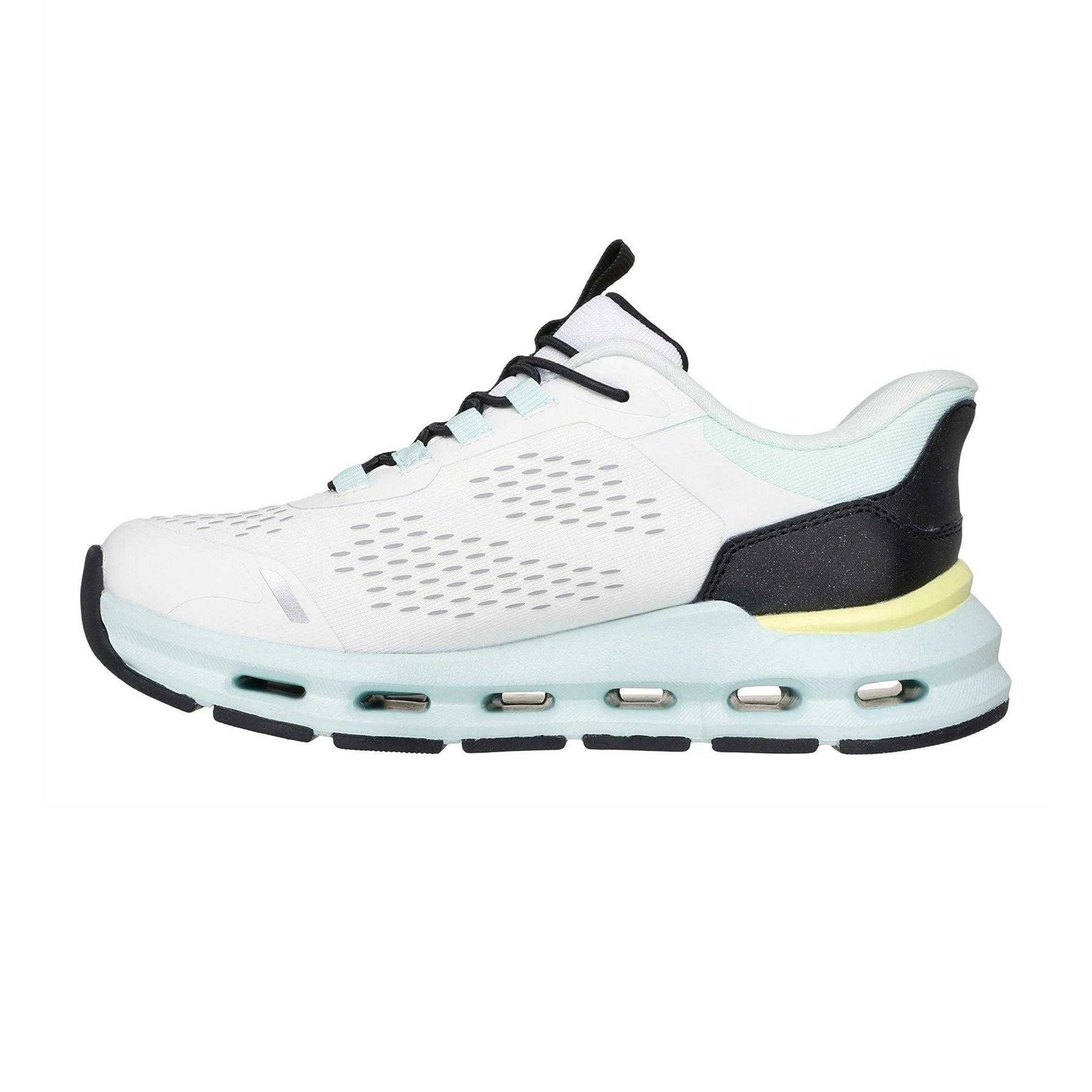 White - Back - Skechers Girls Glide Step Vista Lane Trainers