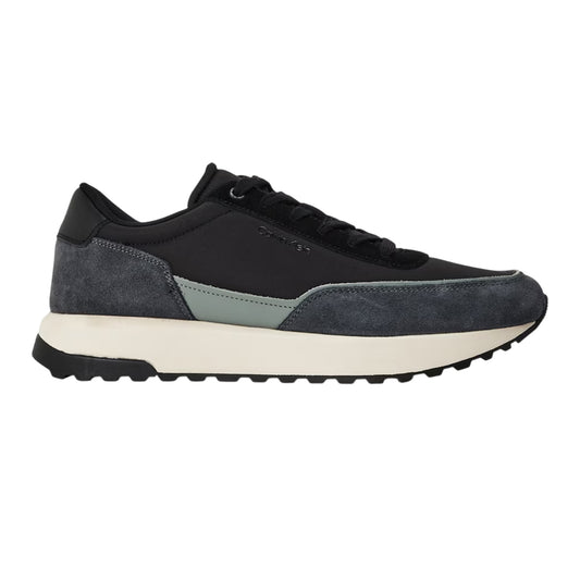 Magnet-Black - Front - Calvin Klein Mens Reprieve Suede Trainers