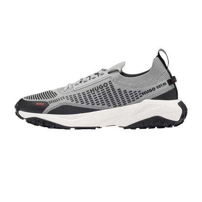 Grey - Back - Hugo Mens Go 1st Trainers