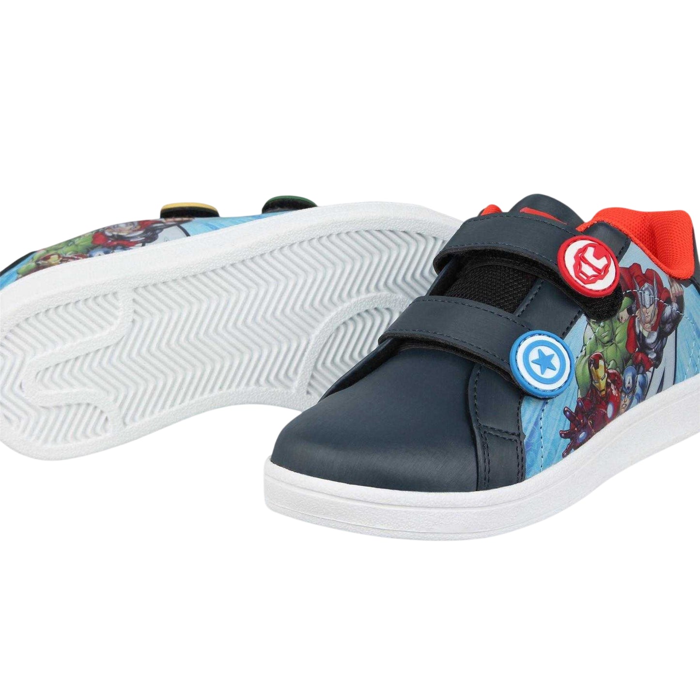 Multicoloured-Blue - Side - Slazenger Childrens-Kids Avengers Trainers