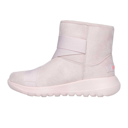 Chestnut - Back - Skechers Childrens-Kids Plush Ankle Boots