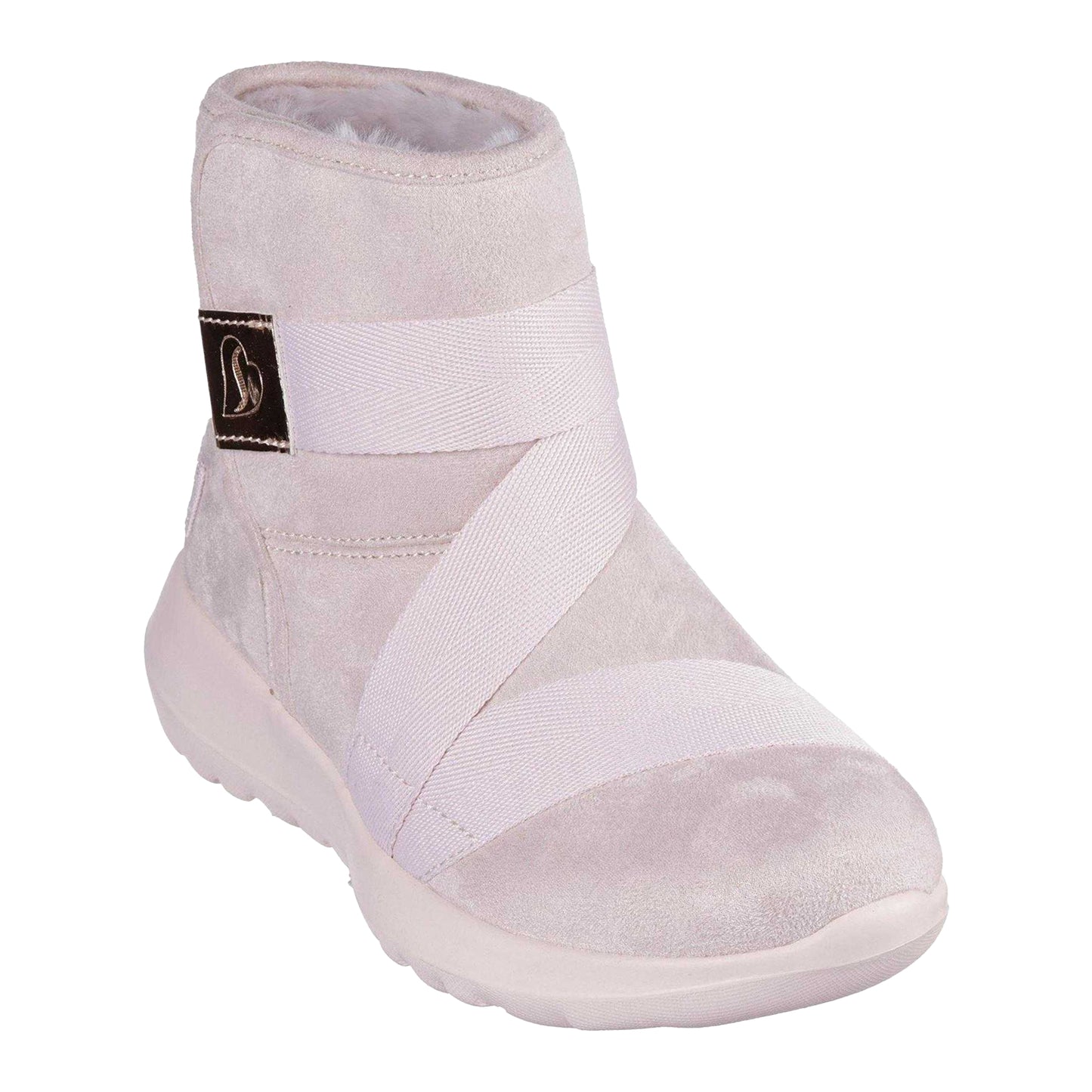 Chestnut - Pack Shot - Skechers Childrens-Kids Plush Ankle Boots