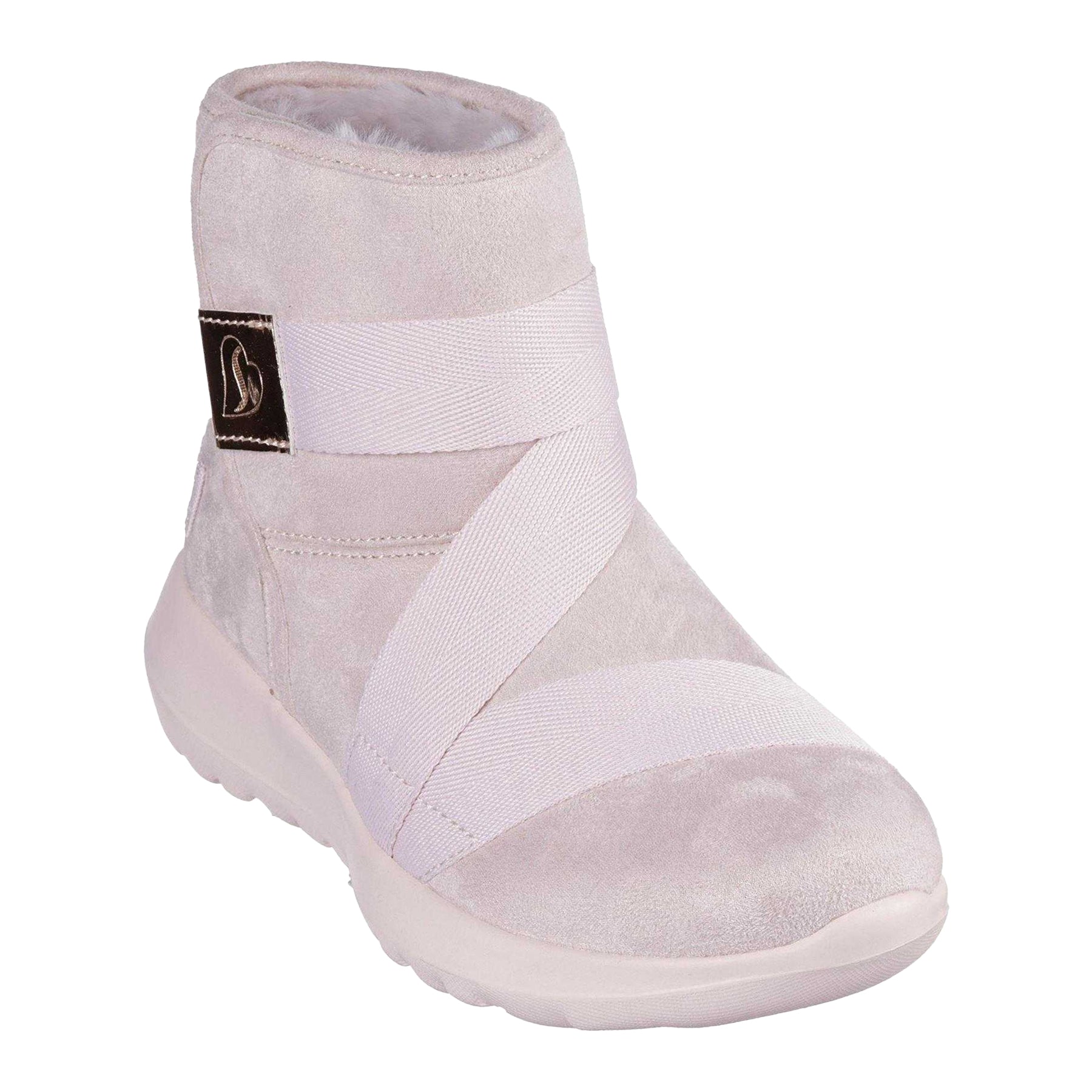 Chestnut - Pack Shot - Skechers Childrens-Kids Plush Ankle Boots