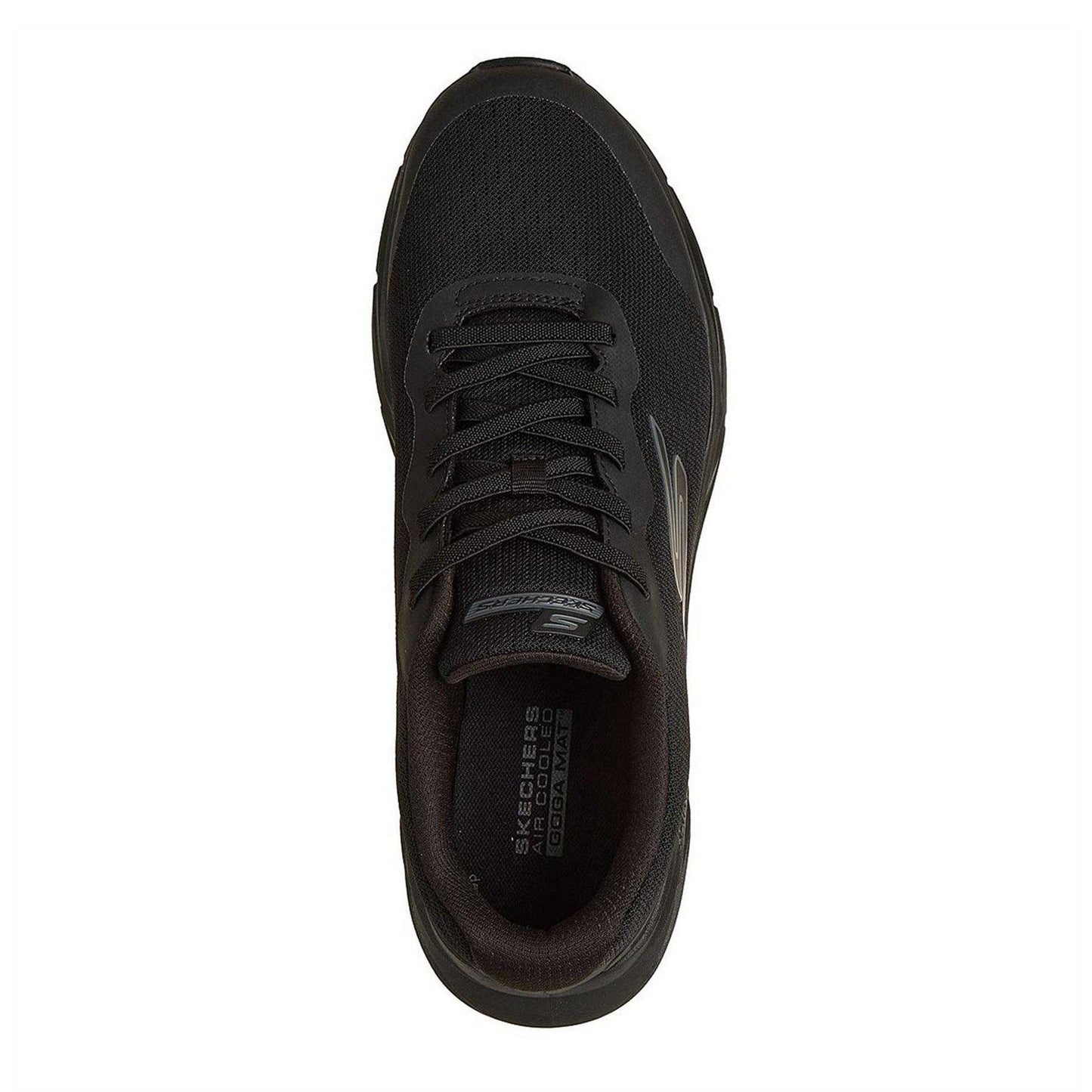 Black - Side - Skechers Mens Glide-Step Trainers