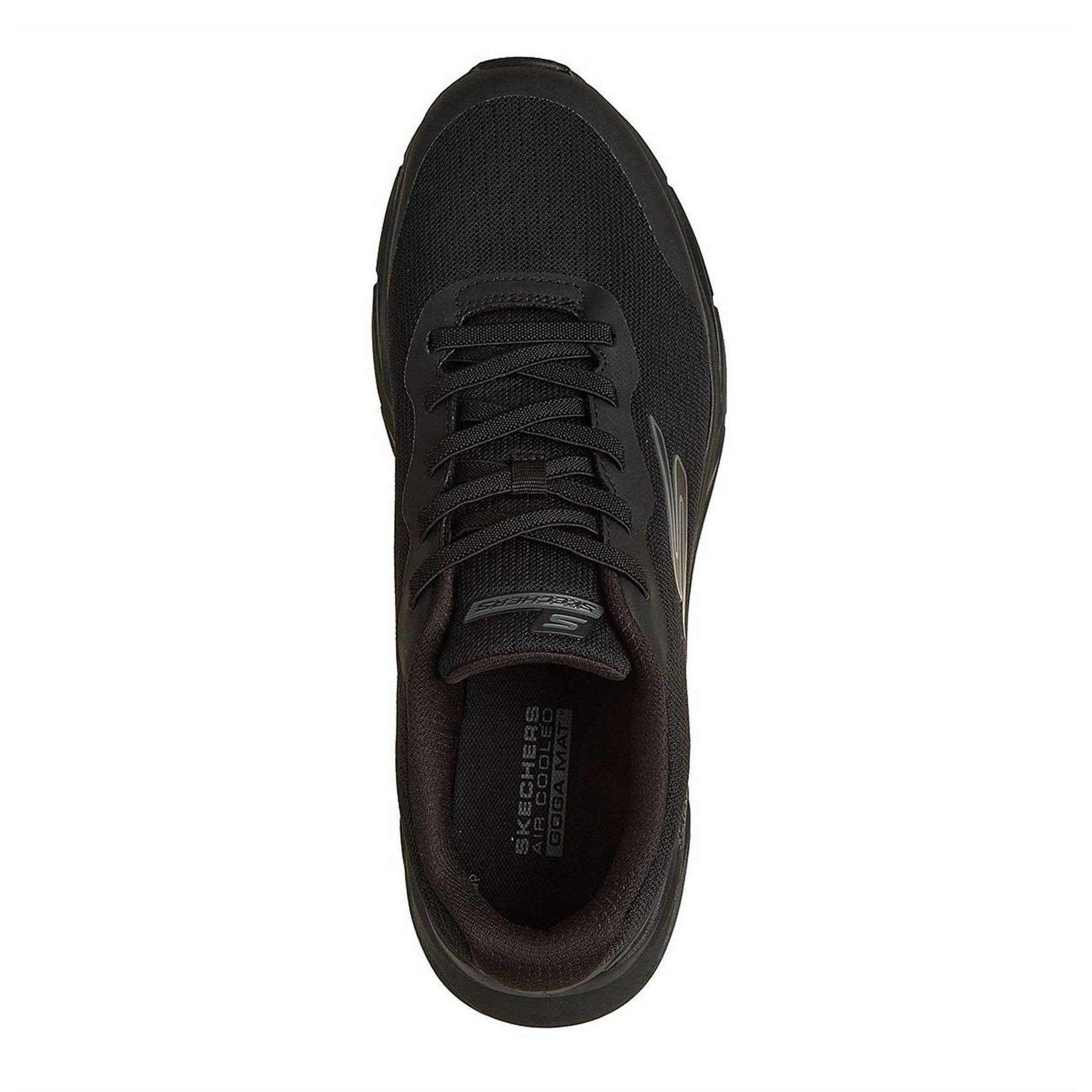 Black - Side - Skechers Mens Glide-Step Trainers