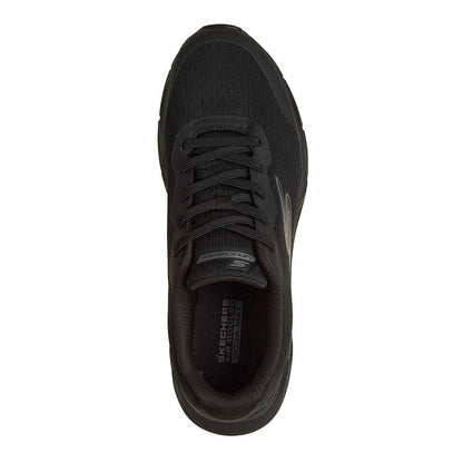 Black - Side - Skechers Mens Glide-Step Trainers