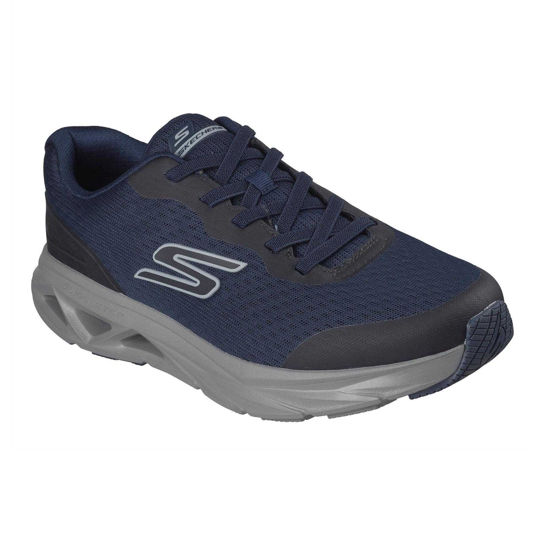 Navy - Pack Shot - Skechers Mens Glide-Step Trainers
