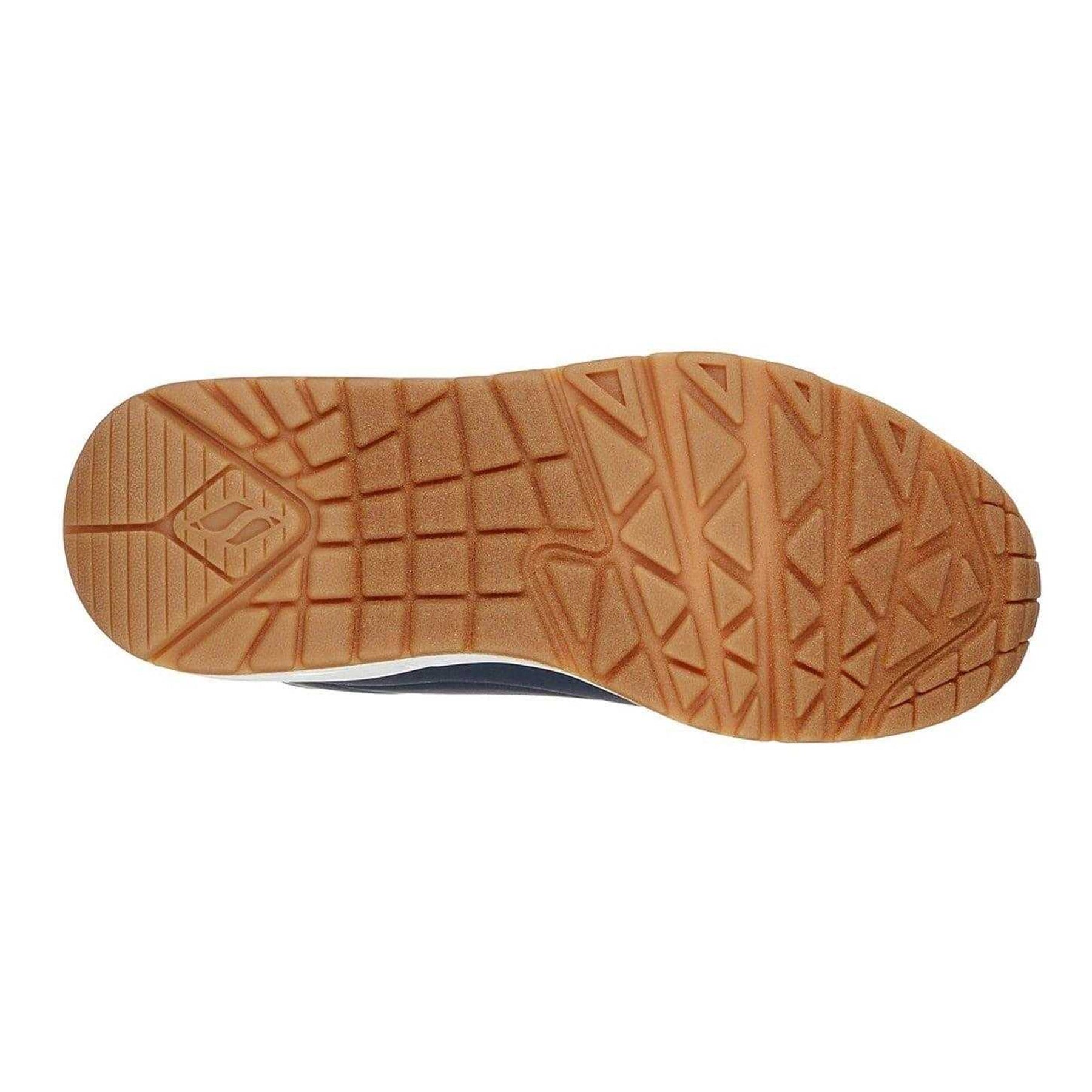 Navy-White - Lifestyle - Skechers Childrens-Kids Uno Stand On Air Platform Trainers