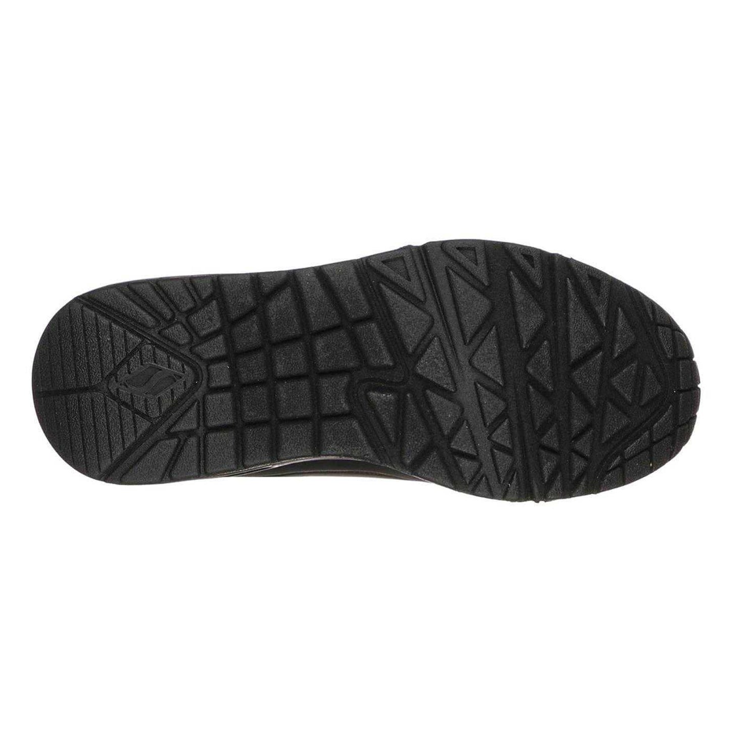 Black - Lifestyle - Skechers Childrens-Kids Uno Stand On Air Platform Trainers