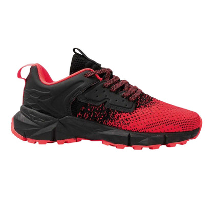 Black-Red - Front - Donnay Childrens-Kids Knitted Trainers