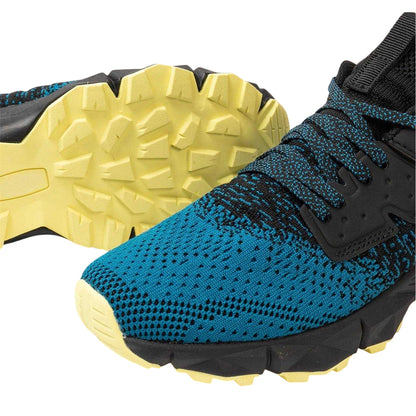Black-Blue - Side - Donnay Childrens-Kids Knitted Trainers