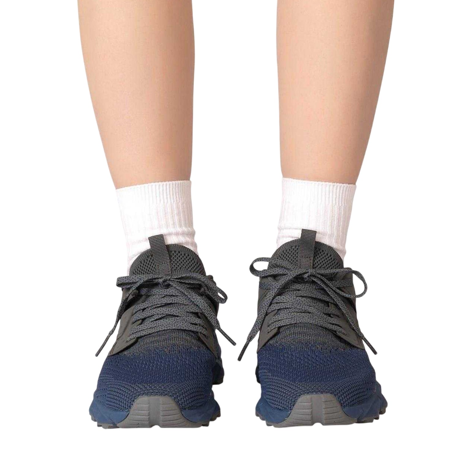 Grey-Blue - Pack Shot - Donnay Childrens-Kids Knitted Trainers