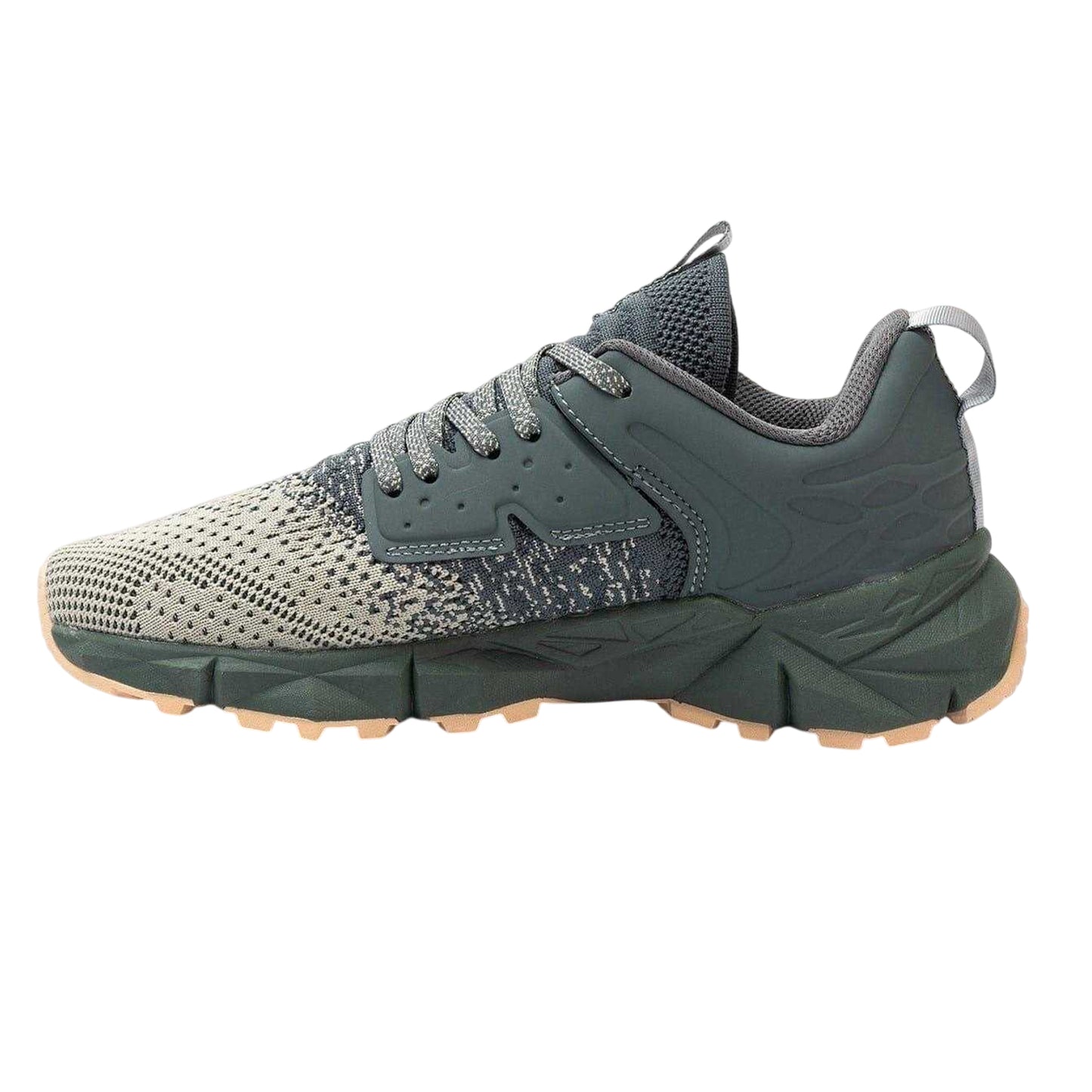 Navy-Grey - Back - Donnay Childrens-Kids Knitted Trainers