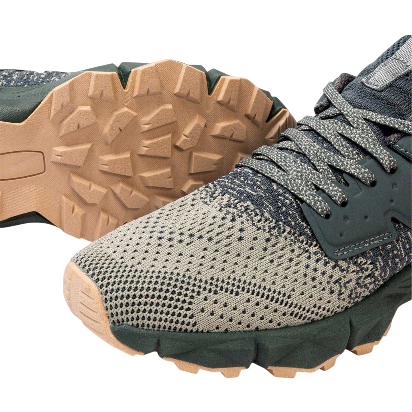 Navy-Grey - Side - Donnay Childrens-Kids Knitted Trainers