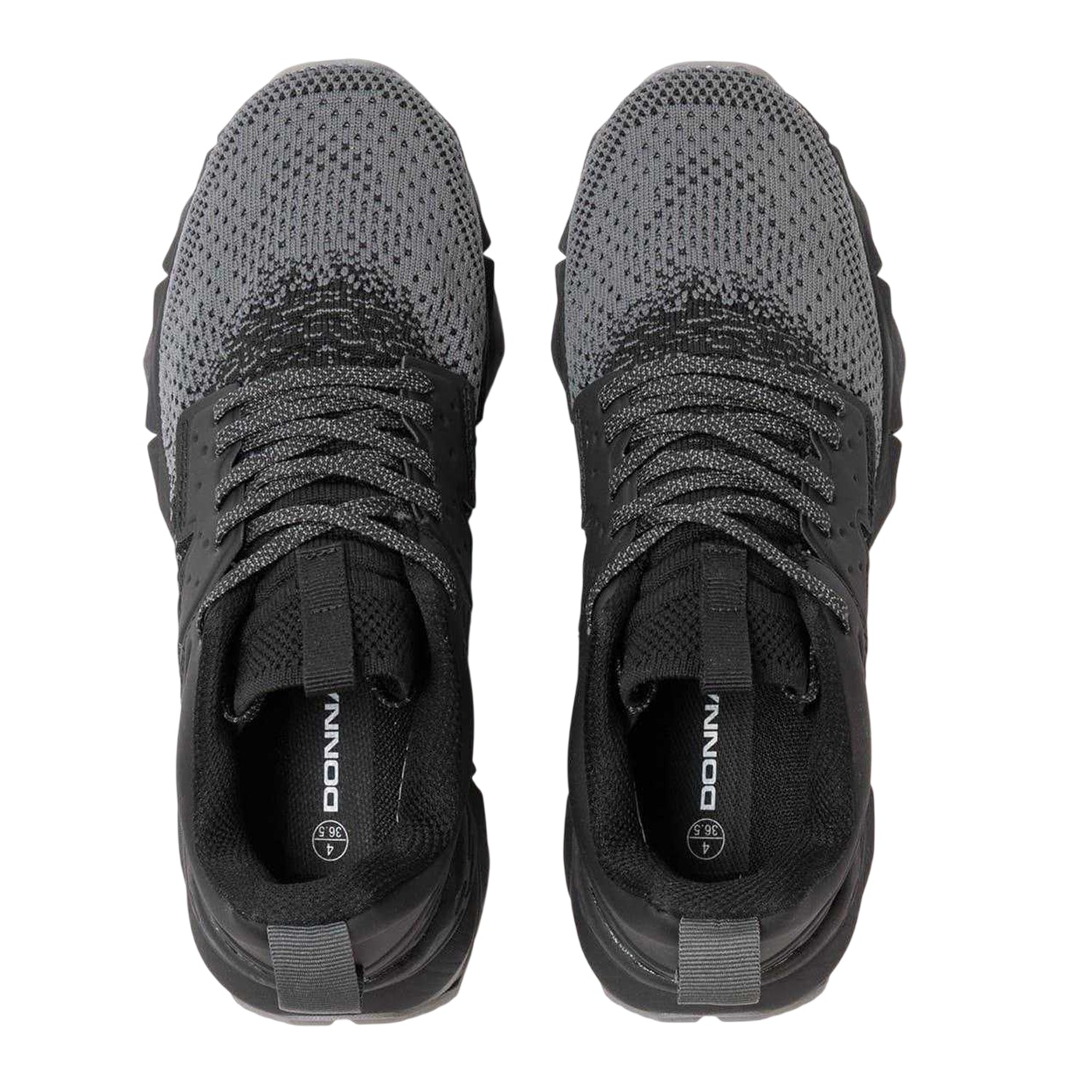 Black-Grey - Lifestyle - Donnay Childrens-Kids Knitted Trainers