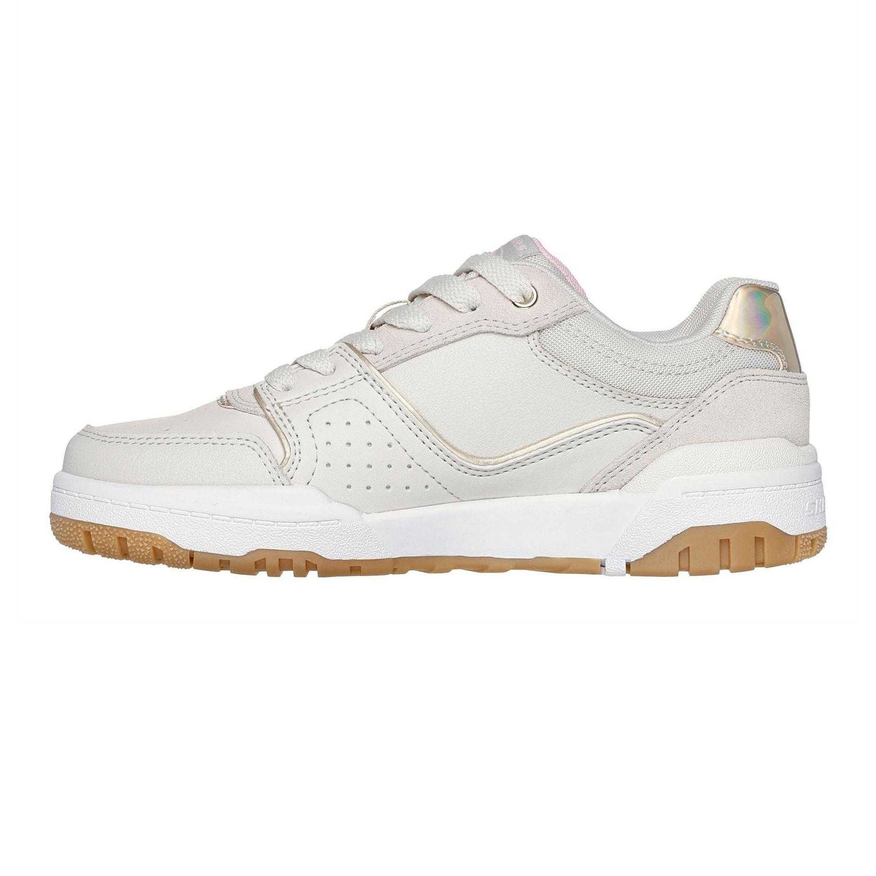 Natural - Back - Skechers Childrens-Kids SKX-228 Low Cut Trainers