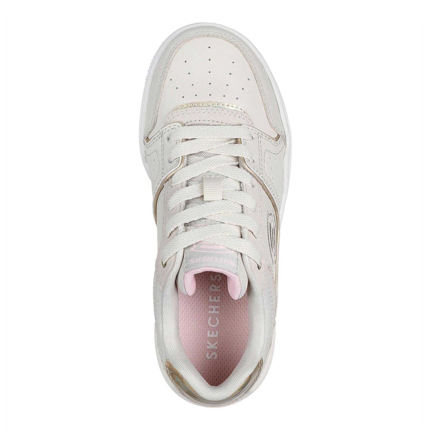 Natural - Side - Skechers Childrens-Kids SKX-228 Low Cut Trainers