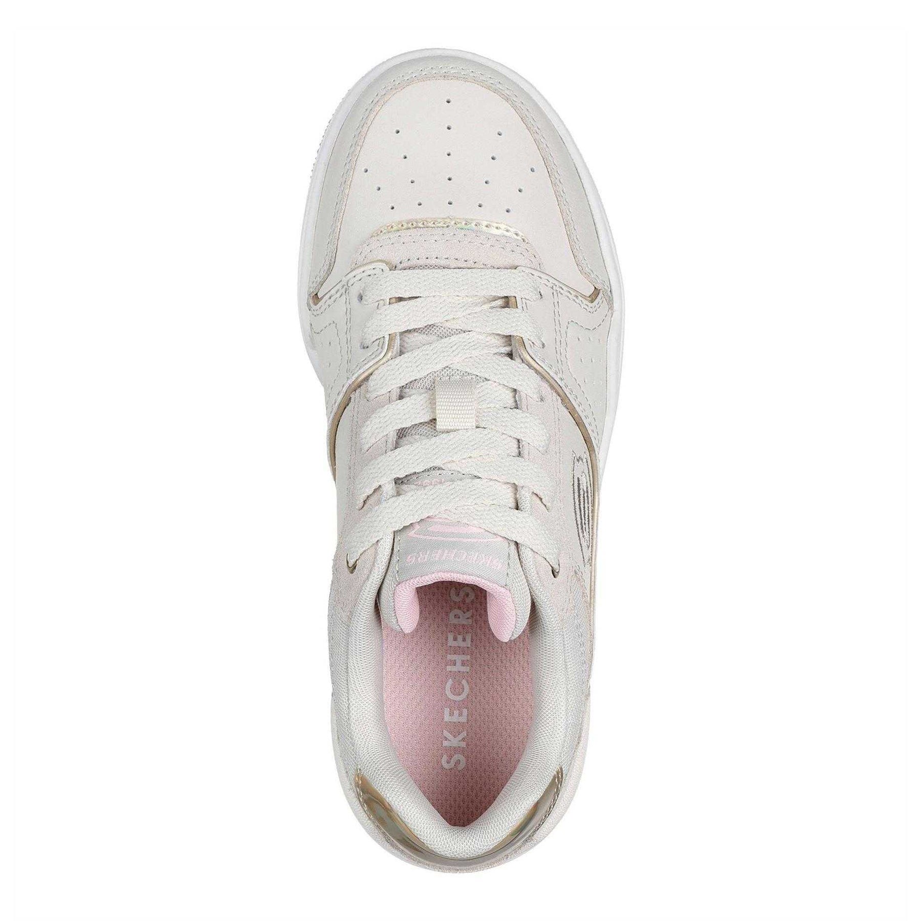 Natural - Side - Skechers Childrens-Kids SKX-228 Low Cut Trainers