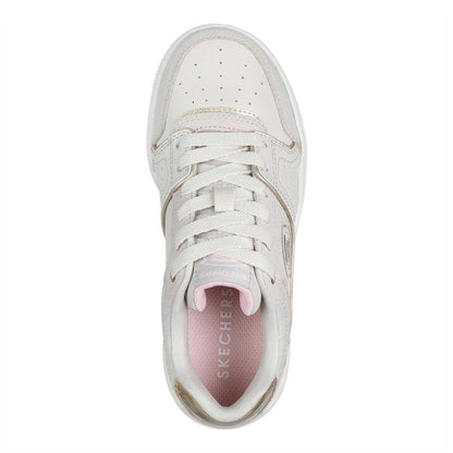 Natural - Side - Skechers Childrens-Kids SKX-228 Low Cut Trainers