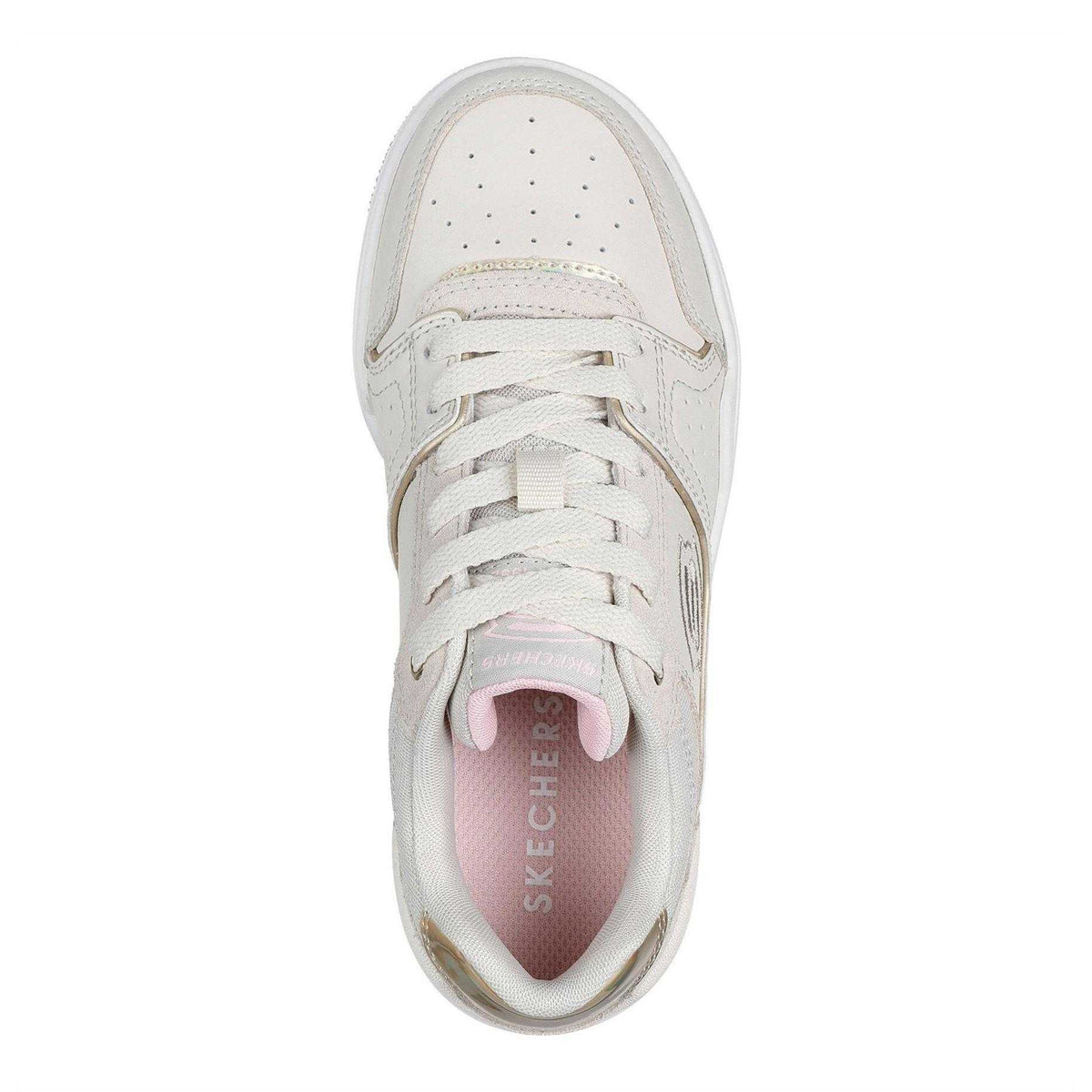 Natural - Side - Skechers Childrens-Kids SKX-228 Low Cut Trainers