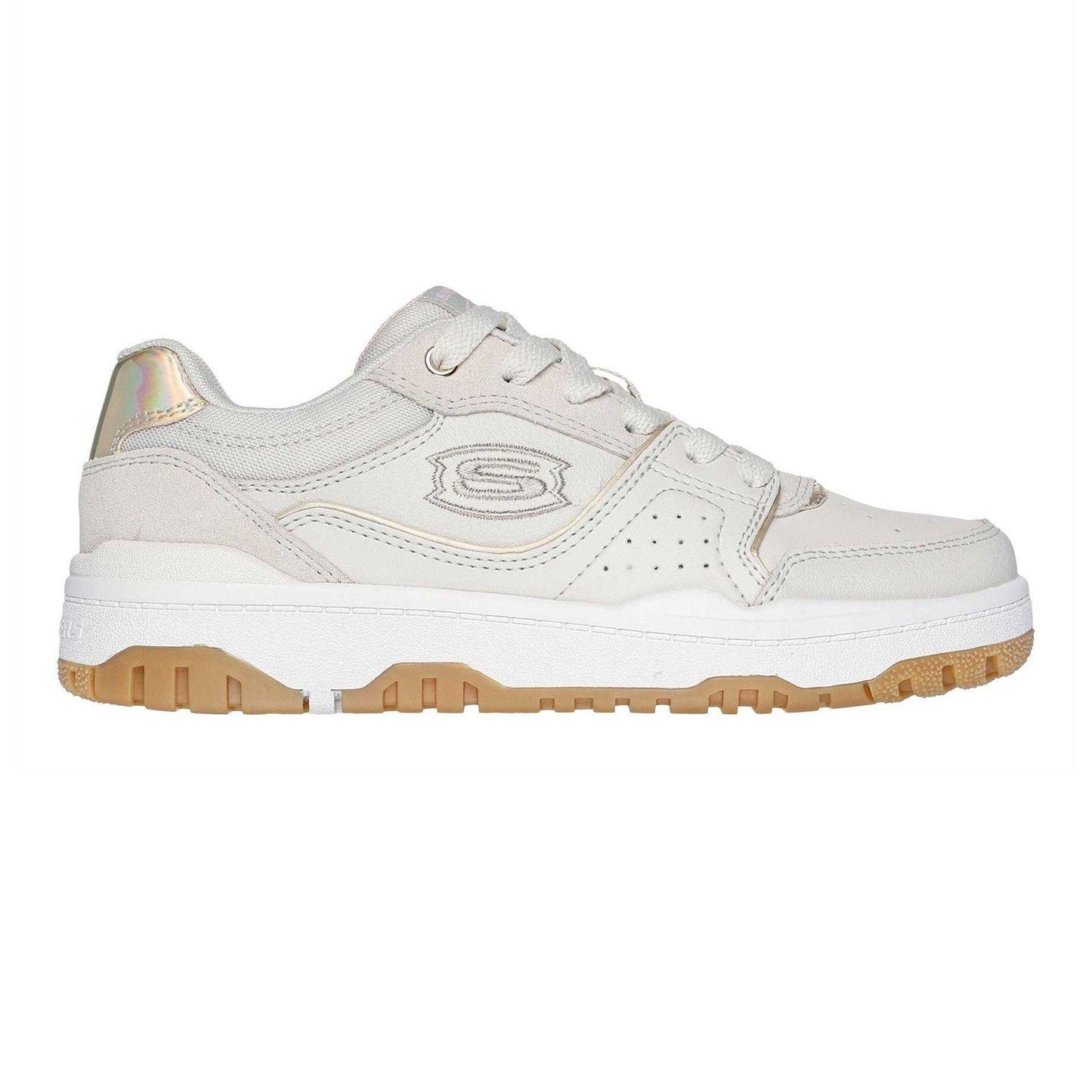 Natural - Front - Skechers Childrens-Kids SKX-228 Low Cut Trainers