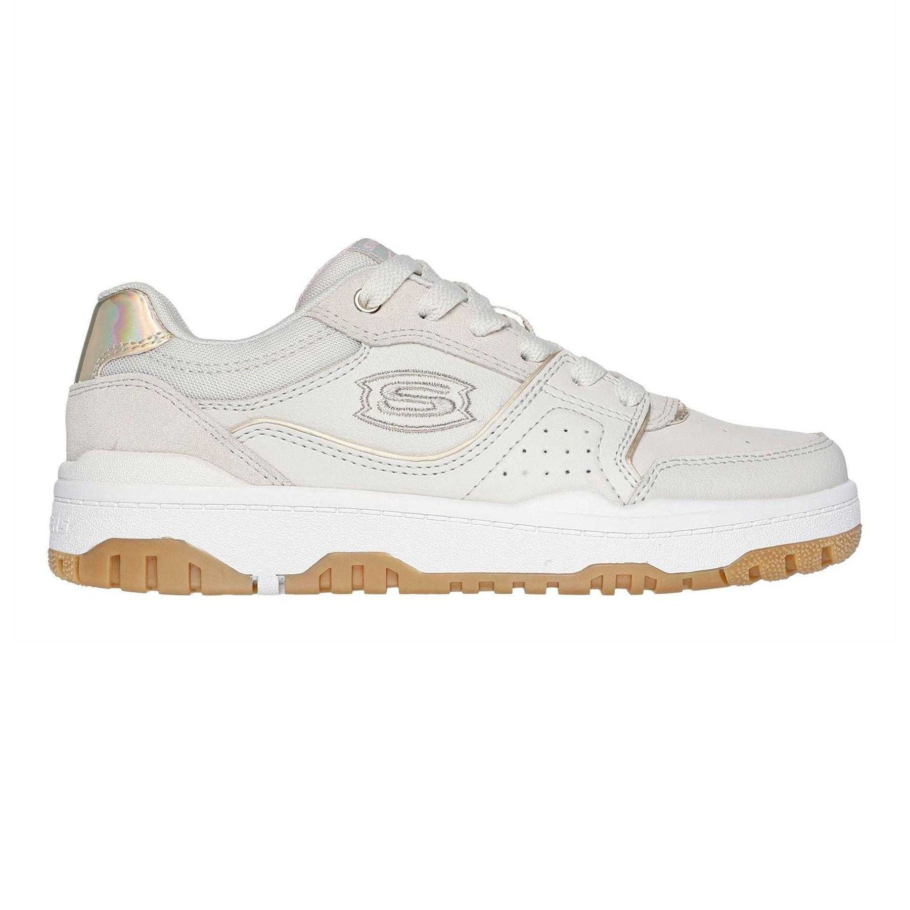 Natural - Front - Skechers Childrens-Kids SKX-228 Low Cut Trainers