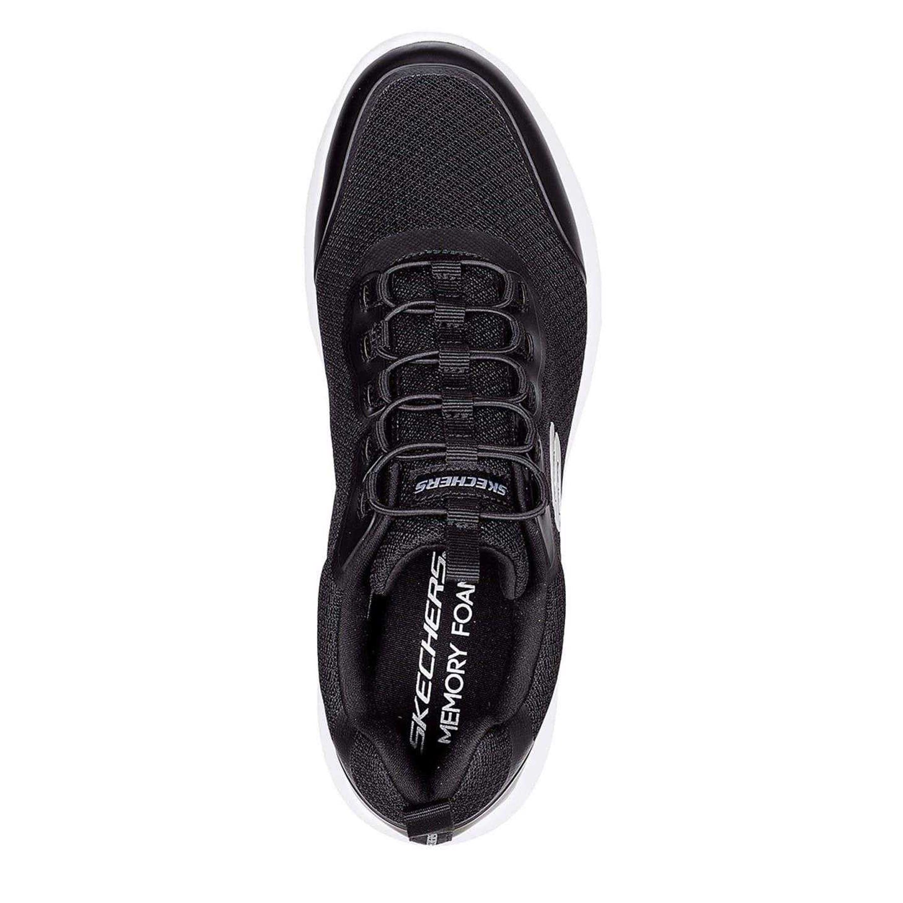 Black-White - Side - Skechers Mens Dynamight 2.0 Setner Trainers