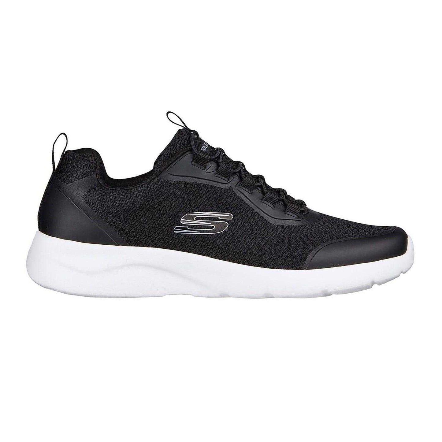 Black-White - Front - Skechers Mens Dynamight 2.0 Setner Trainers