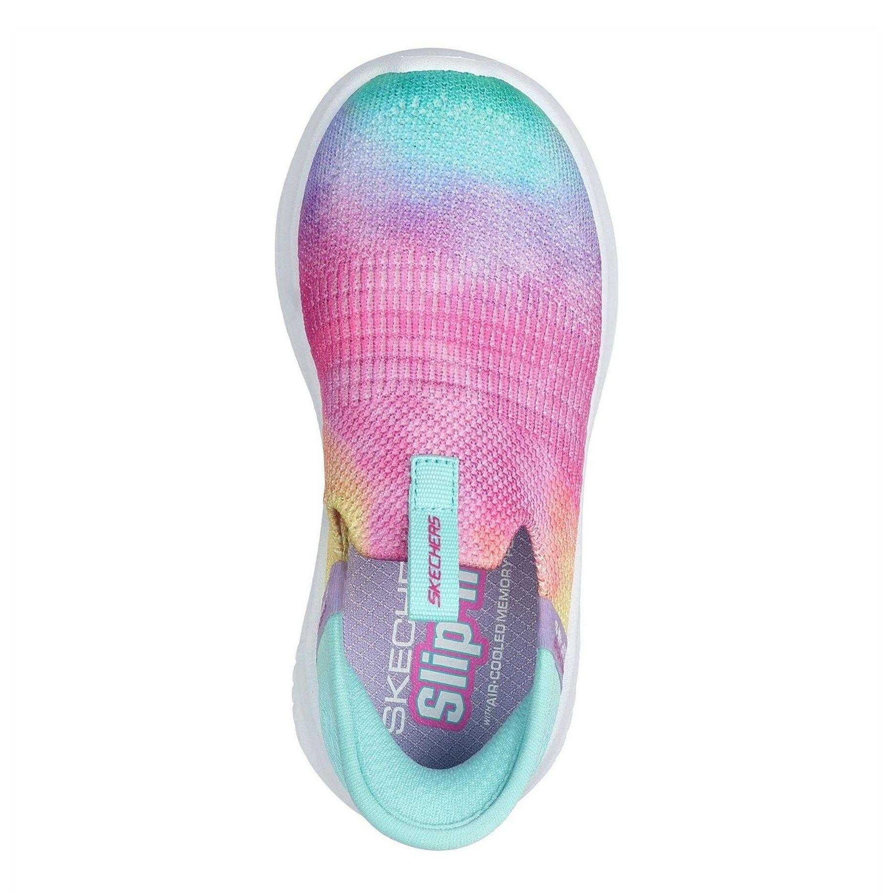 Multicoloured - Side - Skechers Childrens-Kids Ultra Flex 3.0 Rainbow Trainers
