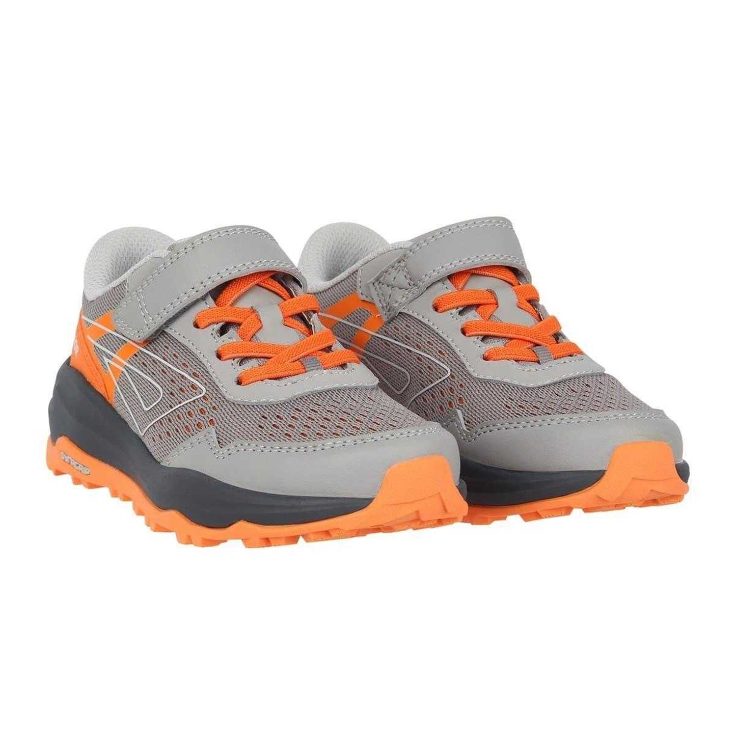 Grey-Orange - Pack Shot - Karrimor Boys Tempo Trail Trainers