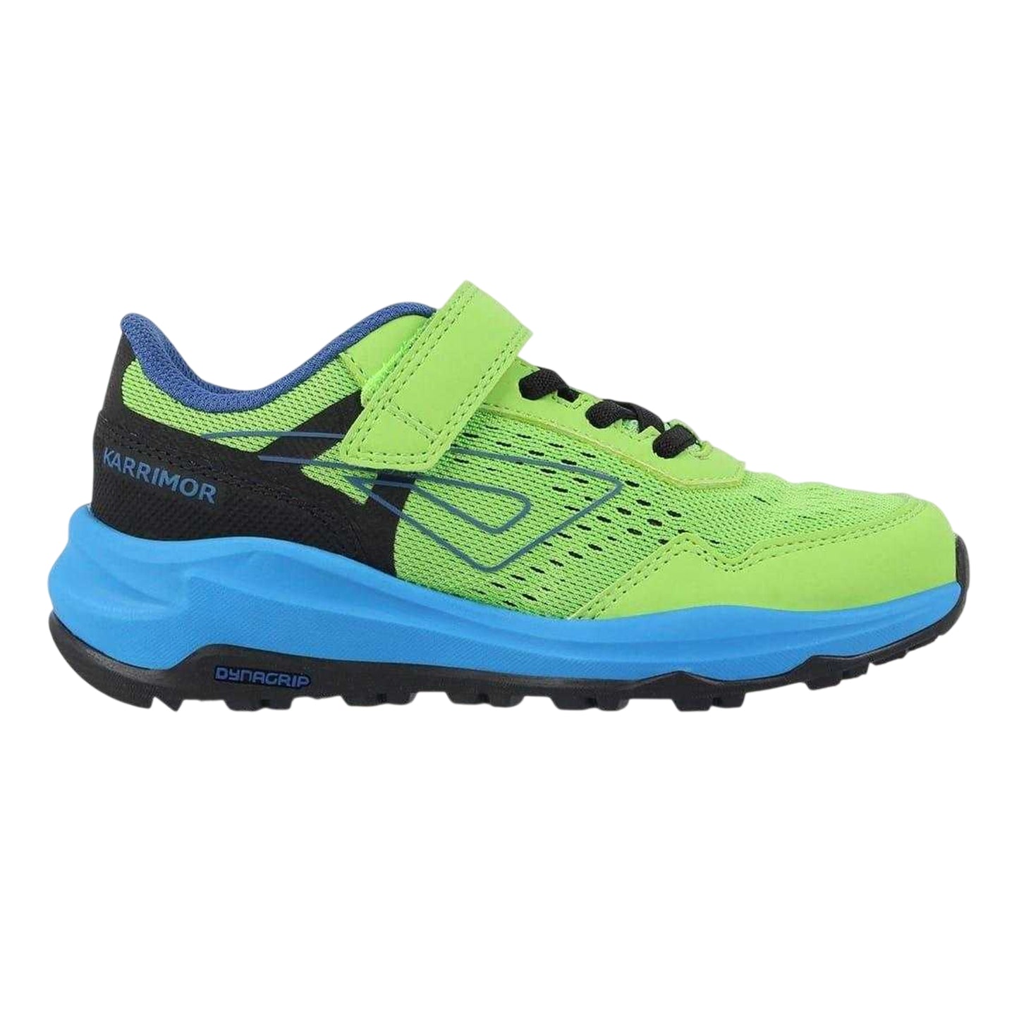 Green-Blue - Front - Karrimor Boys Tempo Trail Trainers