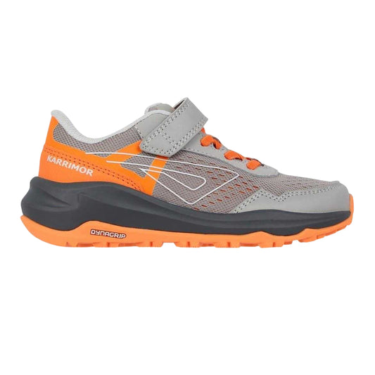 Grey-Orange - Front - Karrimor Boys Tempo Trail Trainers
