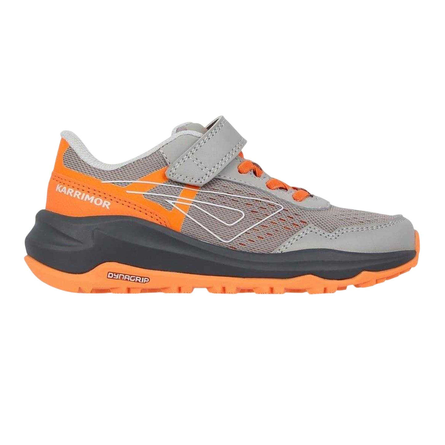 Grey-Orange - Front - Karrimor Boys Tempo Trail Trainers