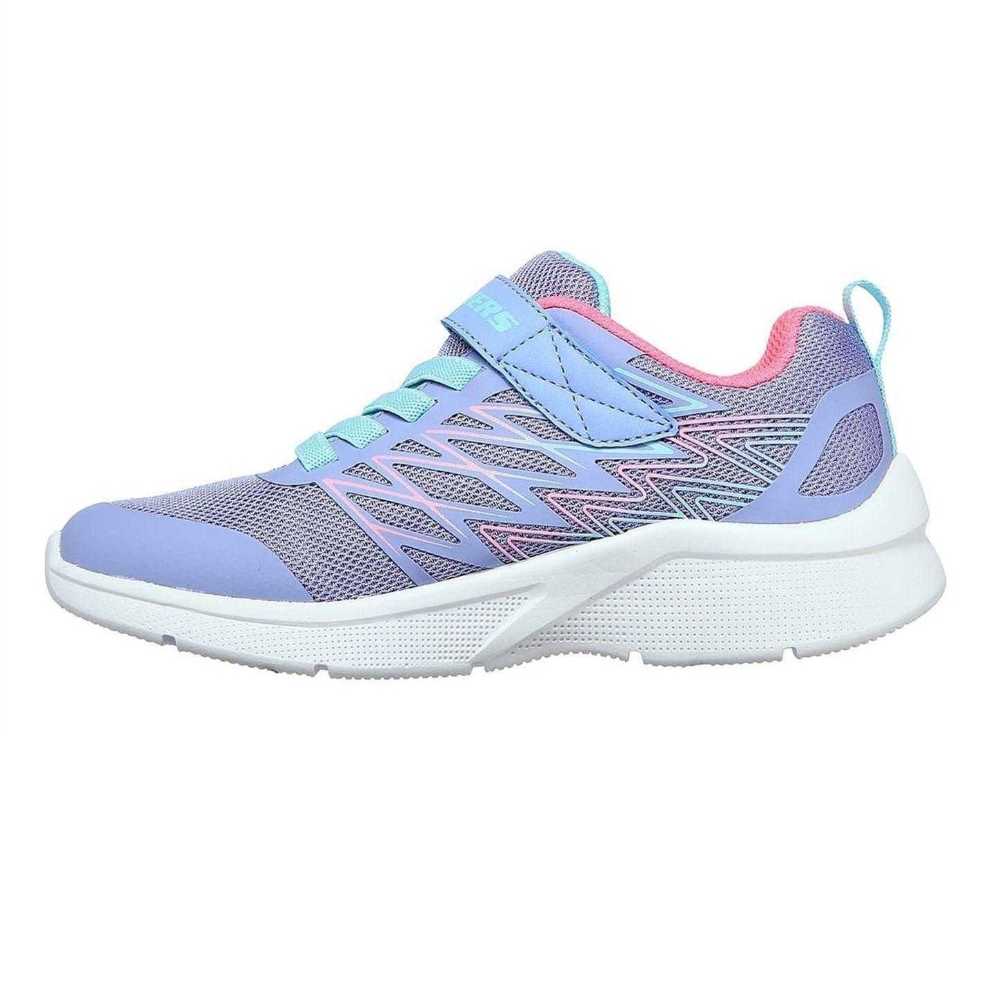 Purple-Pink - Back - Skechers Girls Microspec Trainers